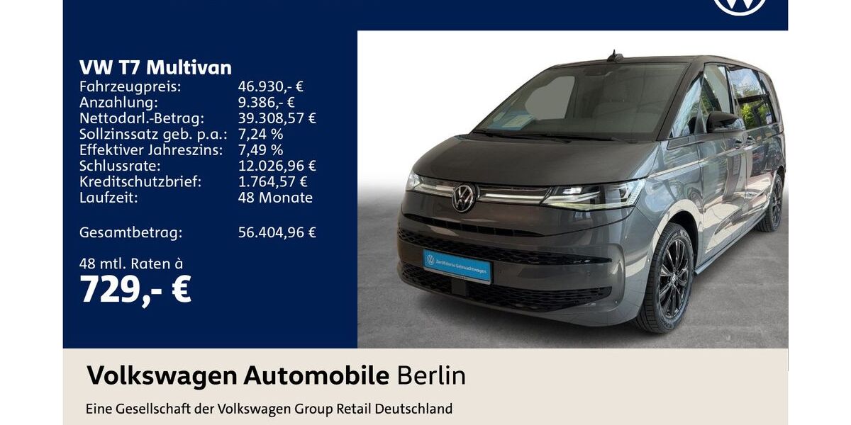 VW T7 Multivan 59.971 km 46.930 &euro; Berlin 12681