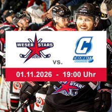 Weserstars Bremen - Chemnitz Crashers 01.11.2026 Eissporthalle Paradice