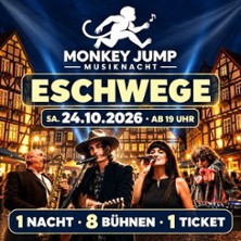 Monkey Jump Musiknacht Eschwege – 1 Nacht, 8 Bühnen, 1 Ticket! 24.10.2026 Monkey Jump Musiknacht - Eschwege Innenstadt